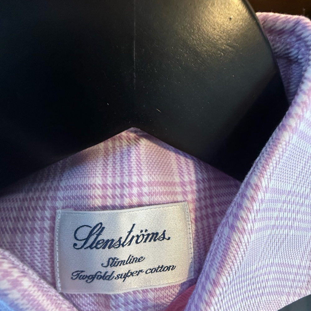 Stenströms Men's Slimline Pink Dress Shirt